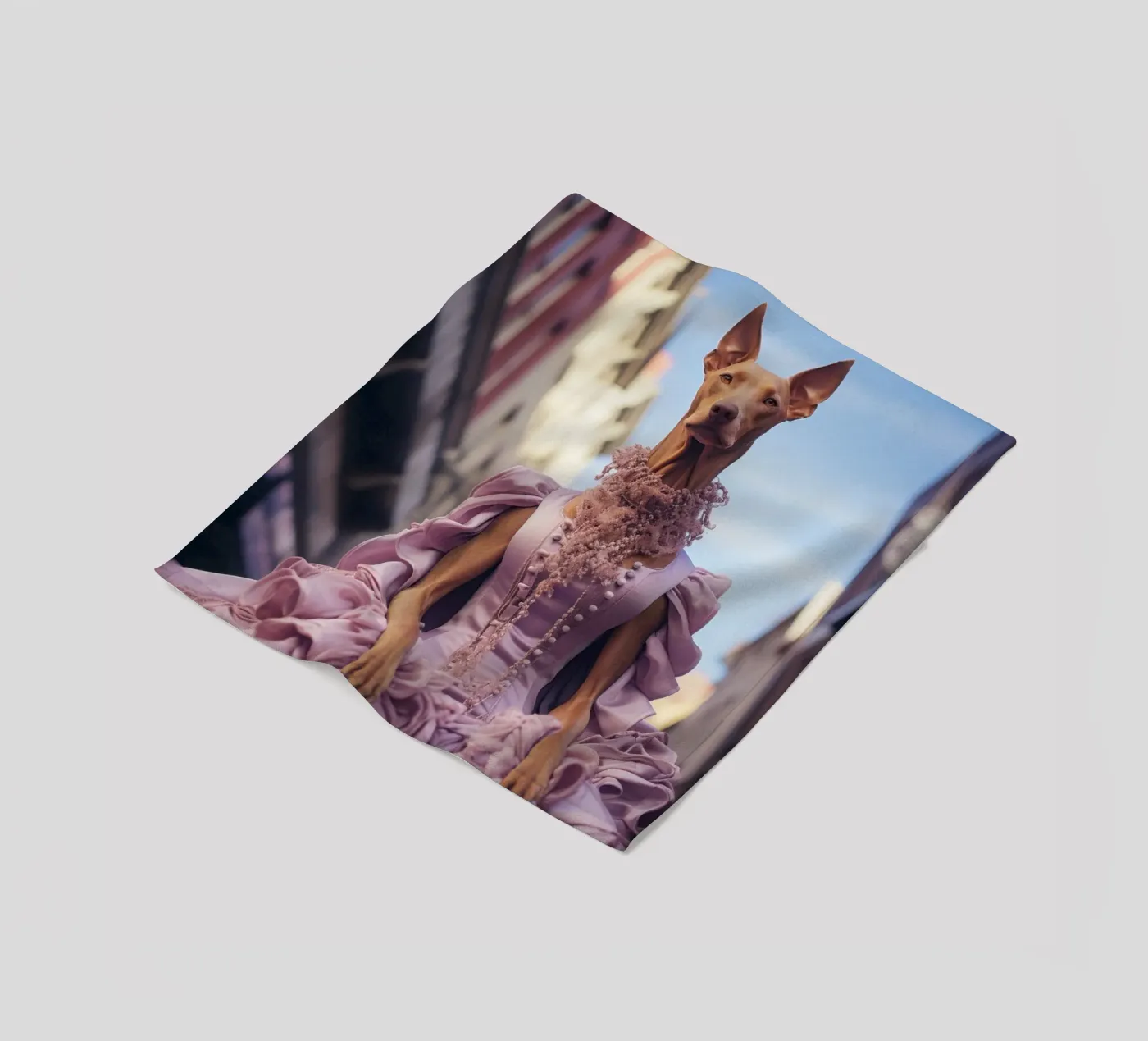 Violette plaid polaire de Affiches Chien Originales – Dogland