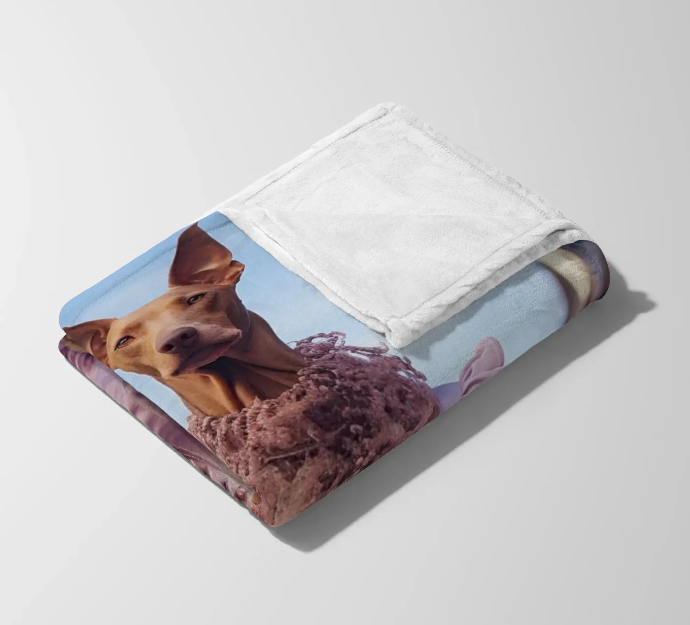 Violette plaid polaire de Affiches Chien Originales – Dogland