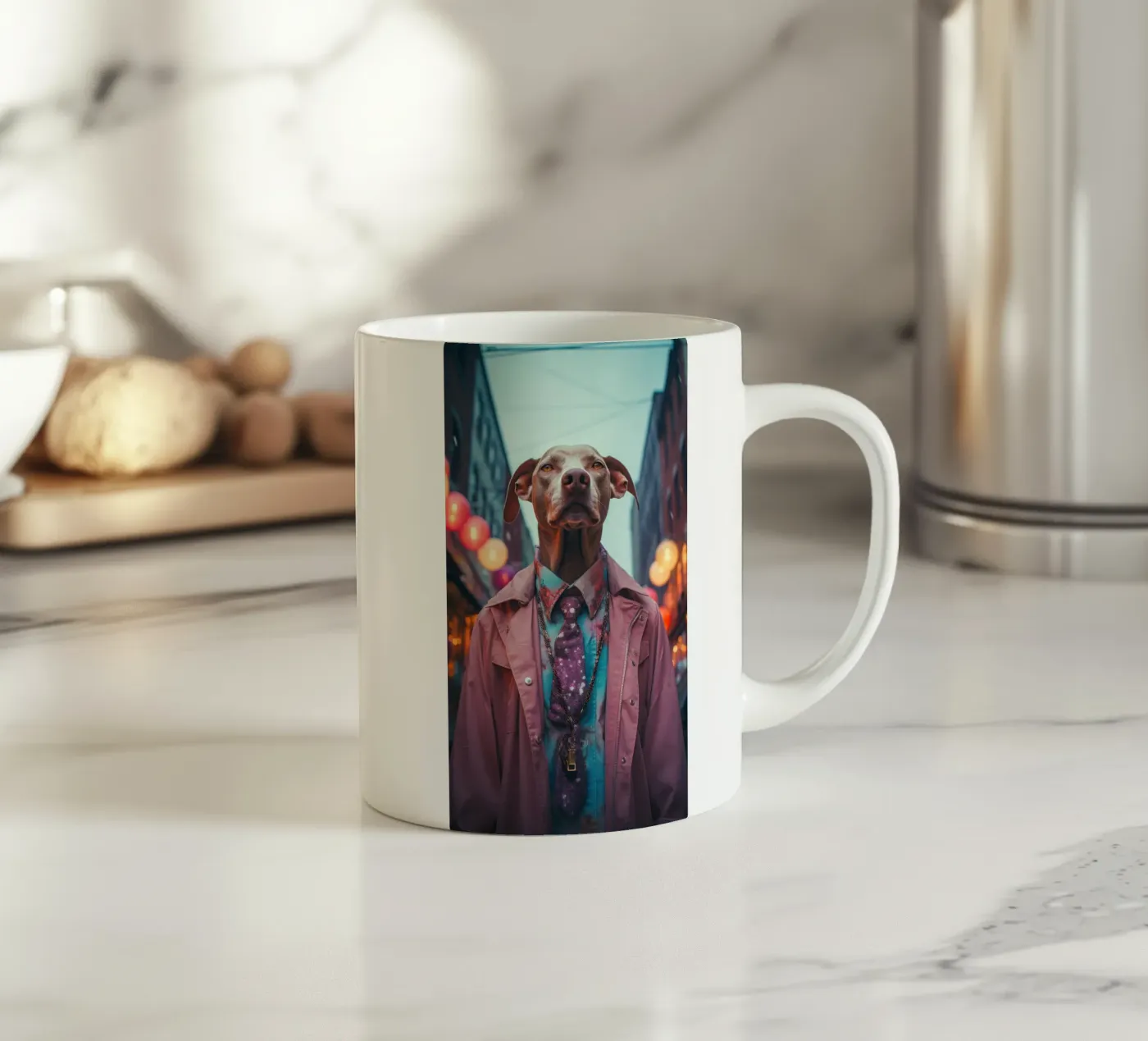 Duke ceramic mug by Affiches Chien Originales – Dogland
