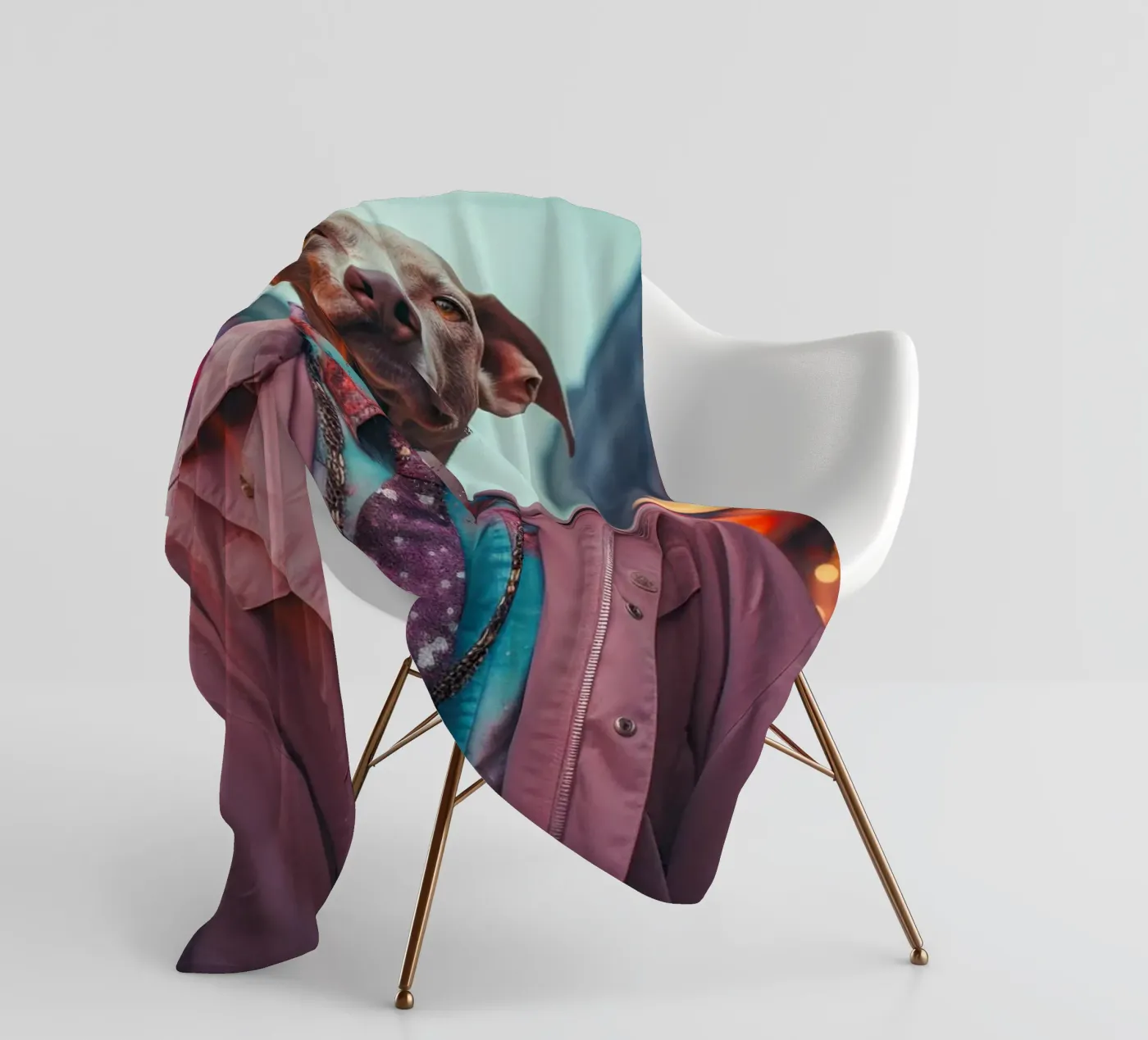 Duca coperta in pile da Affiches Chien Originales – Dogland