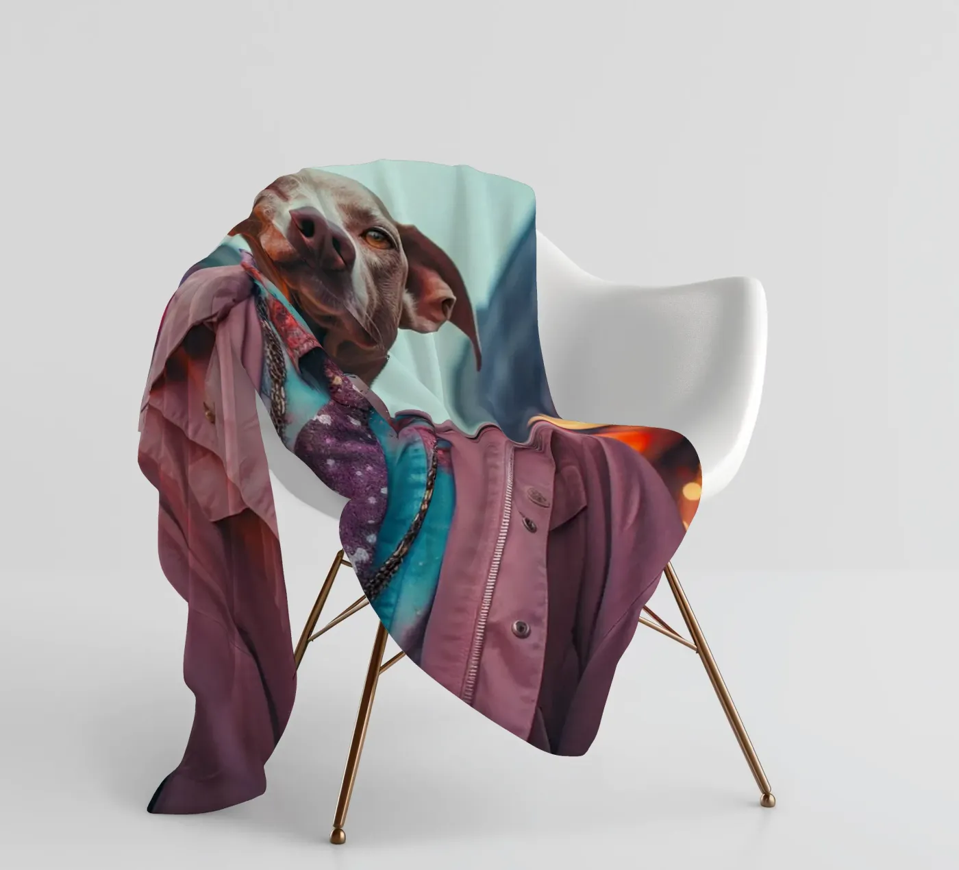 Duca coperta in pile da Affiches Chien Originales – Dogland