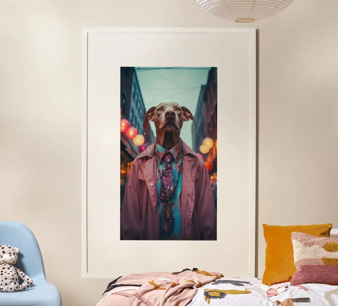 Hertog poster van Affiches Chien Originales – Dogland