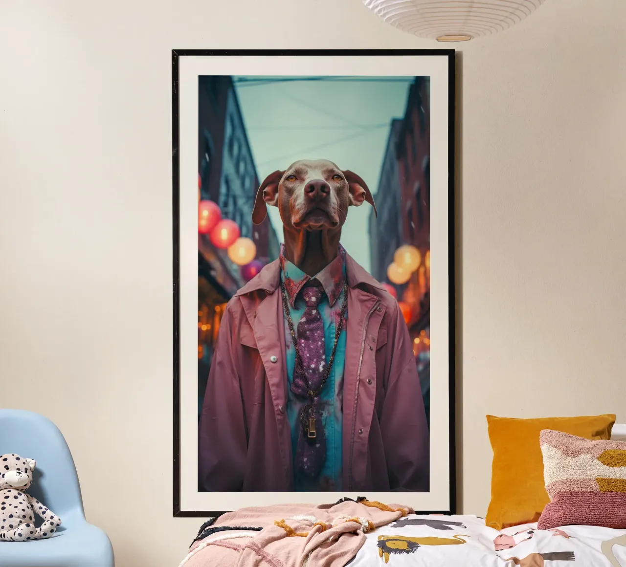 Hertog poster van Affiches Chien Originales – Dogland