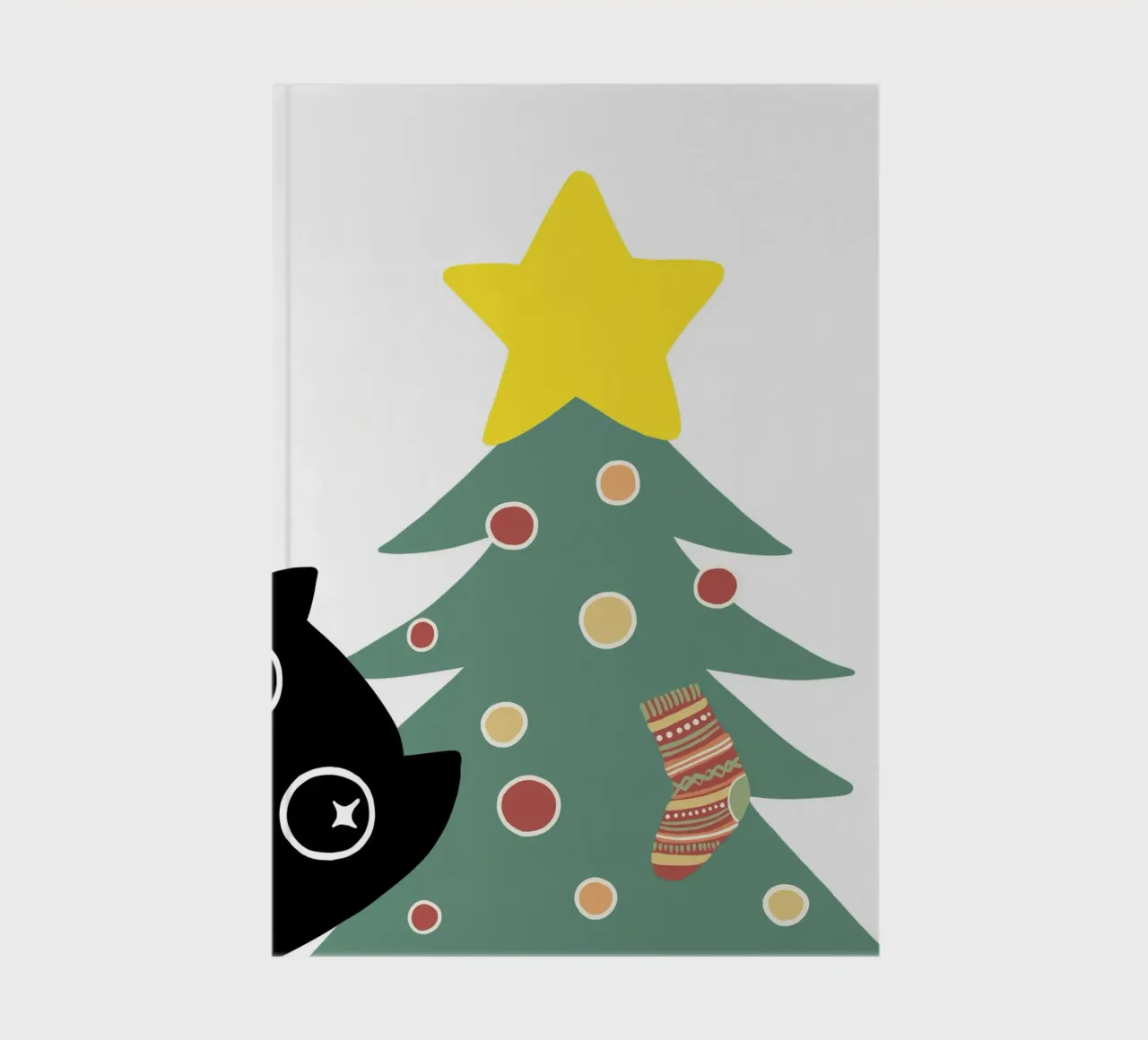 The cat and the christmas tree diario da BAINAI