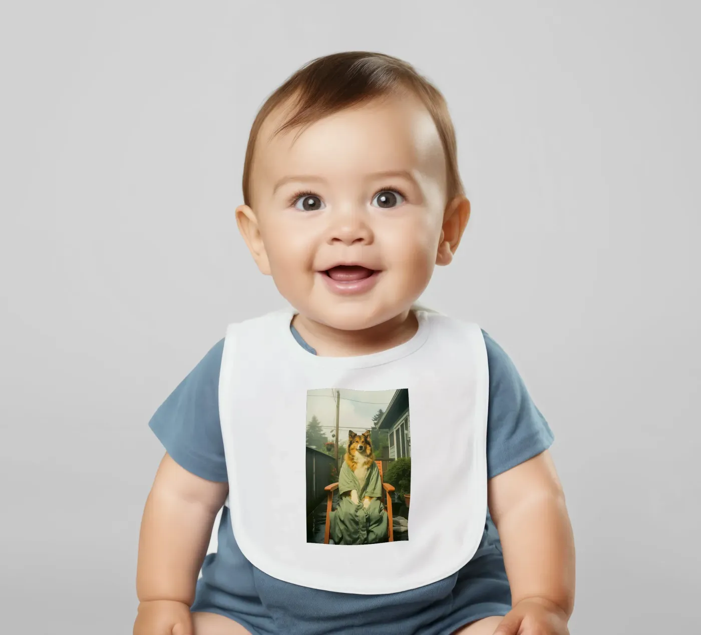 Milo baby bib by Affiches Chien Originales – Dogland