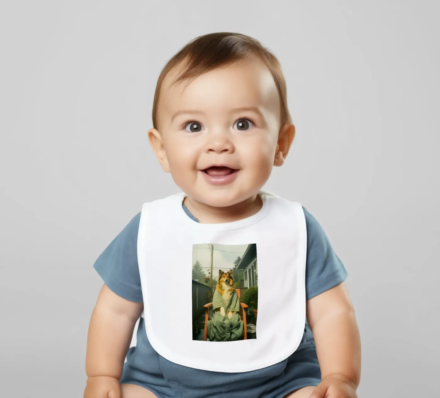 Milo baby bib by Affiches Chien Originales – Dogland