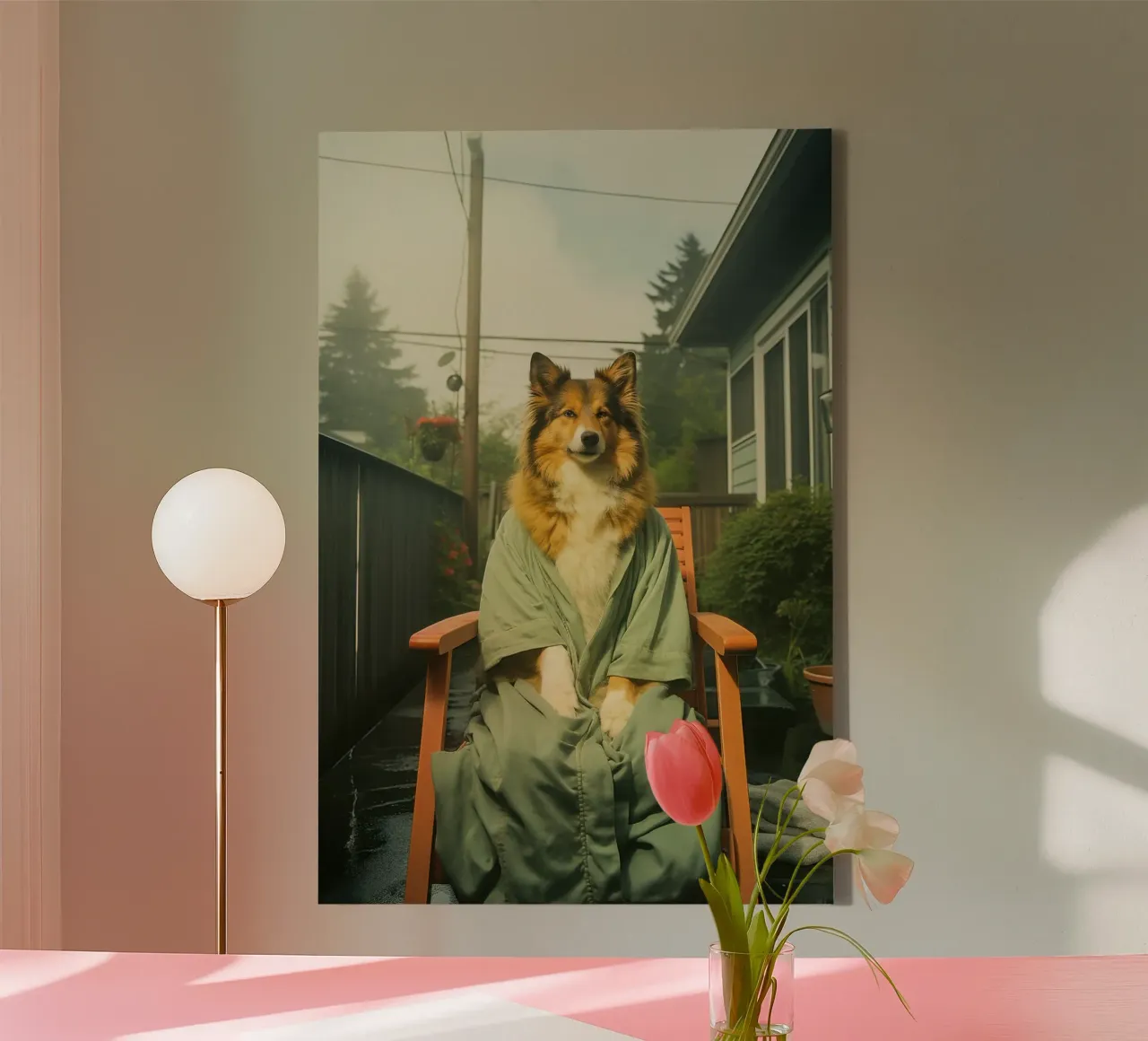 Milo tela con Cornice a cassetta da Affiches Chien Originales – Dogland