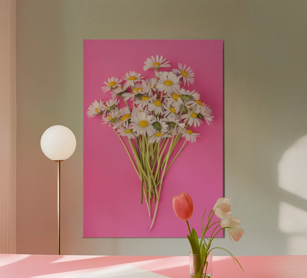 Un incantevole mazzo di margherite - Eleganza pura e semplice carta hahnemühle da Curious Collections by Marielle Leenders
