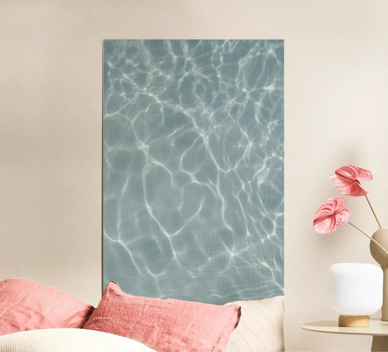 Endless Summer - WATER - Swimming Pool poster con telaio in plastica da Studio Nahili
