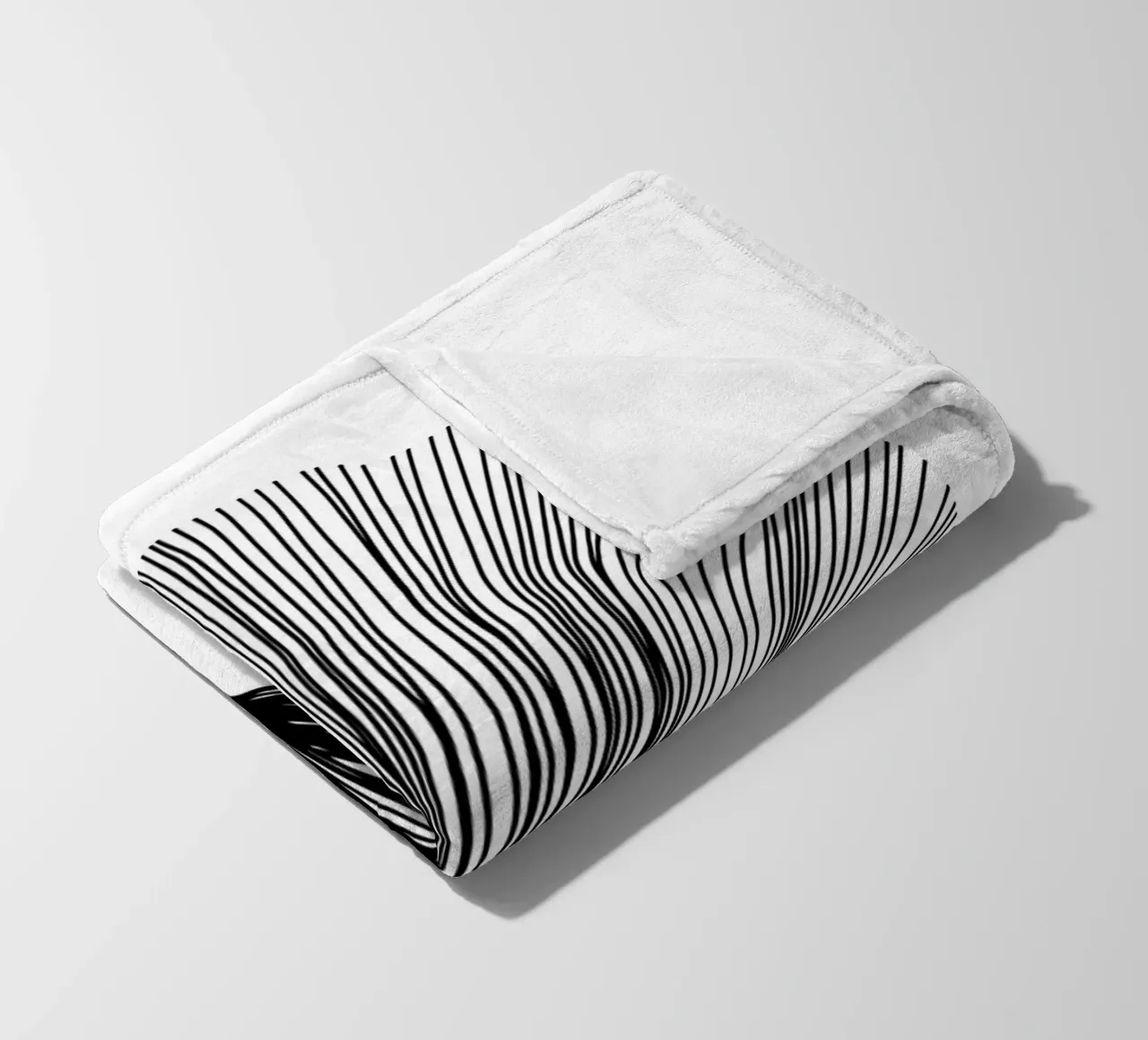 Ginkgo mid century - Linienzeichnung Line Art coperta in pile da BAINAI