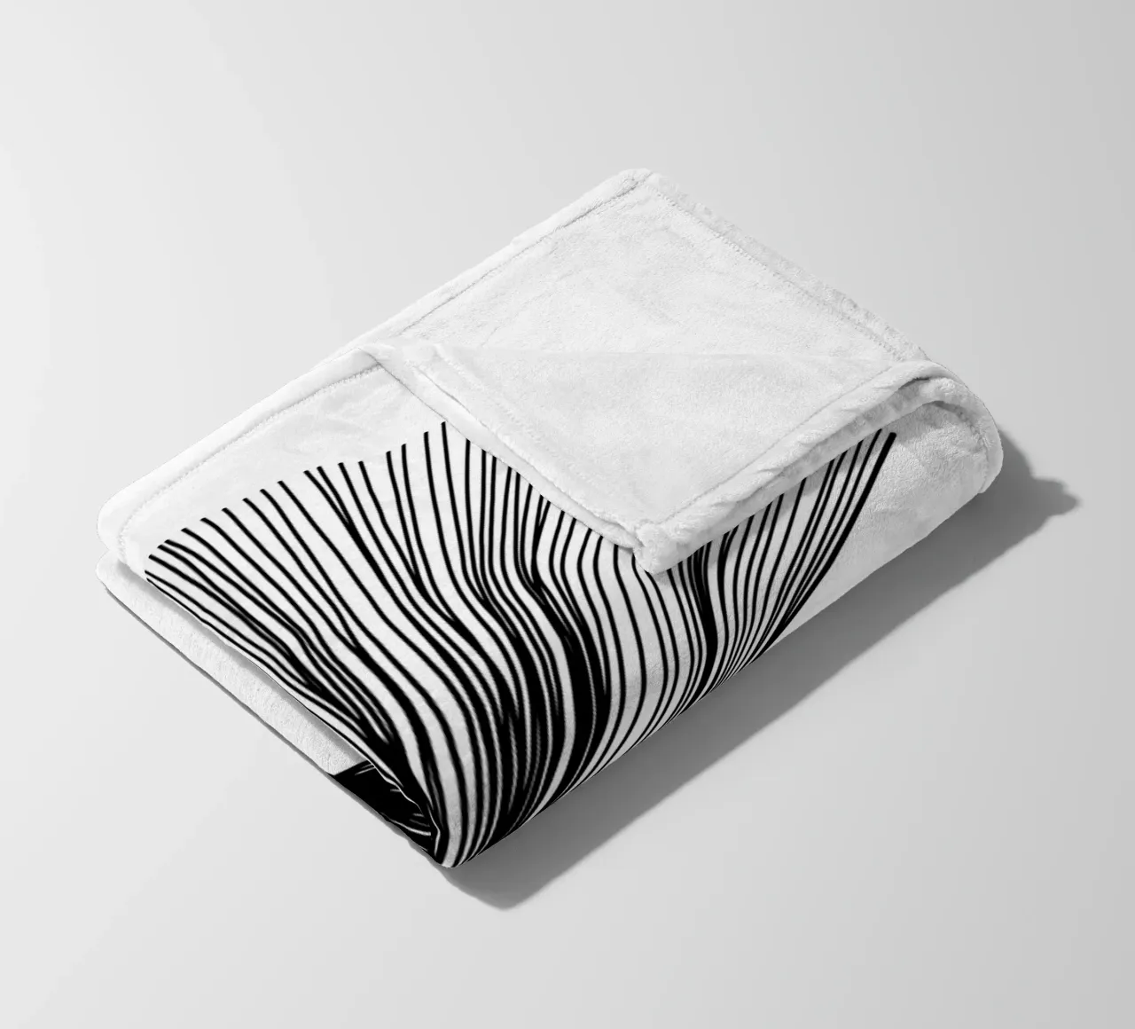 Ginkgo mid century - Linienzeichnung Line Art coperta in pile da BAINAI