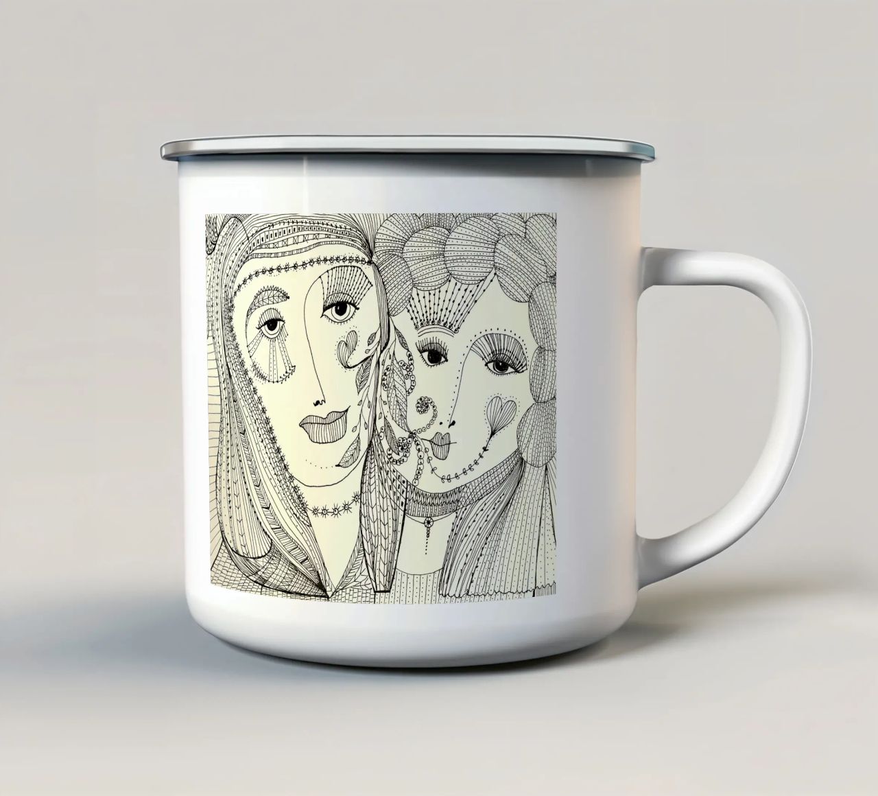 We belong together tazza in smalto da MissVeroonica