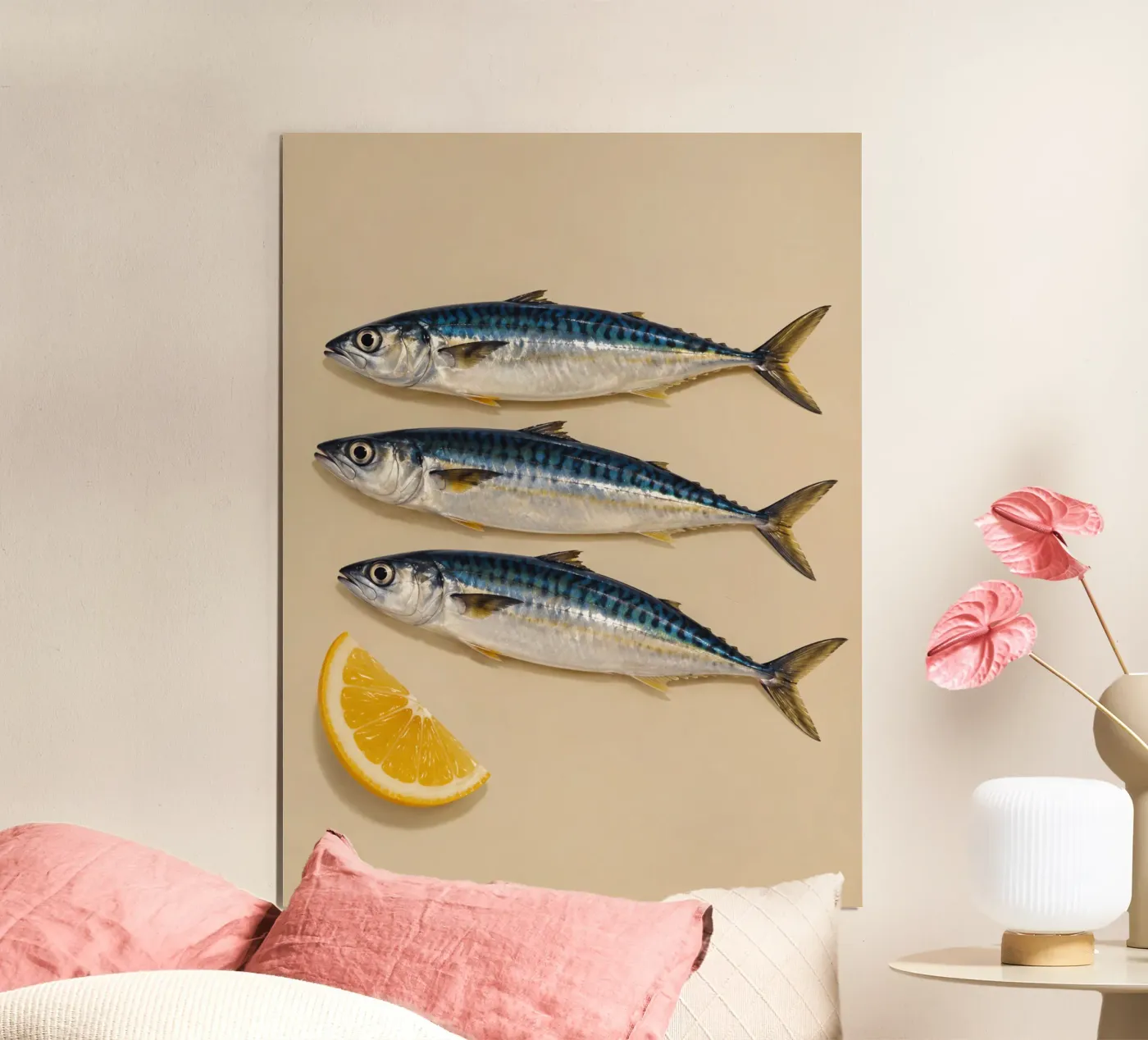 Sardines lemon poster da Esterr Studio