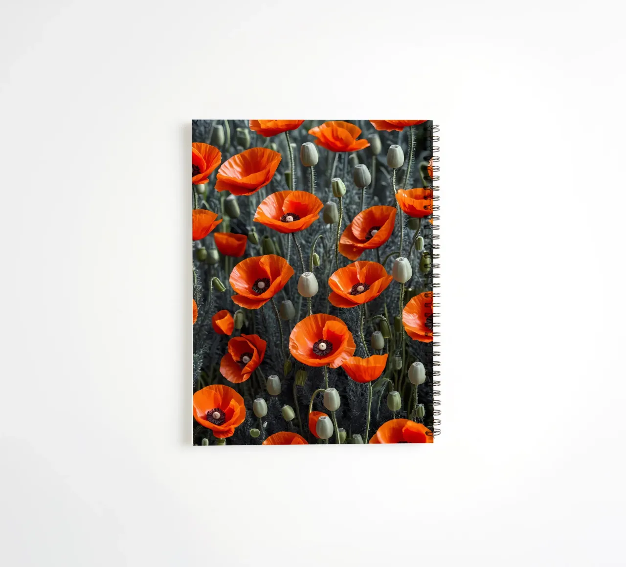 Poppy Fields of Dreams spiral notebook by Artistic-shop