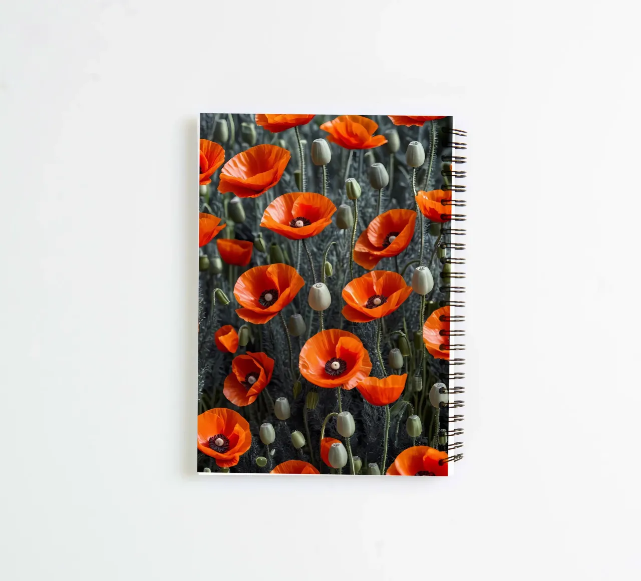 Poppy Fields of Dreams spiral notebook by Artistic-shop