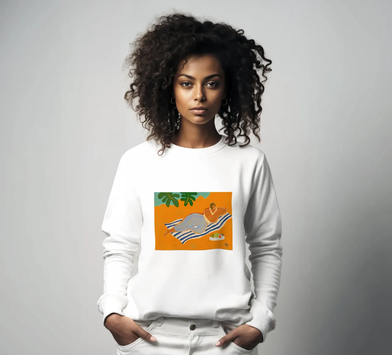 A Day at the Beach sweatshirt by Arty Guava