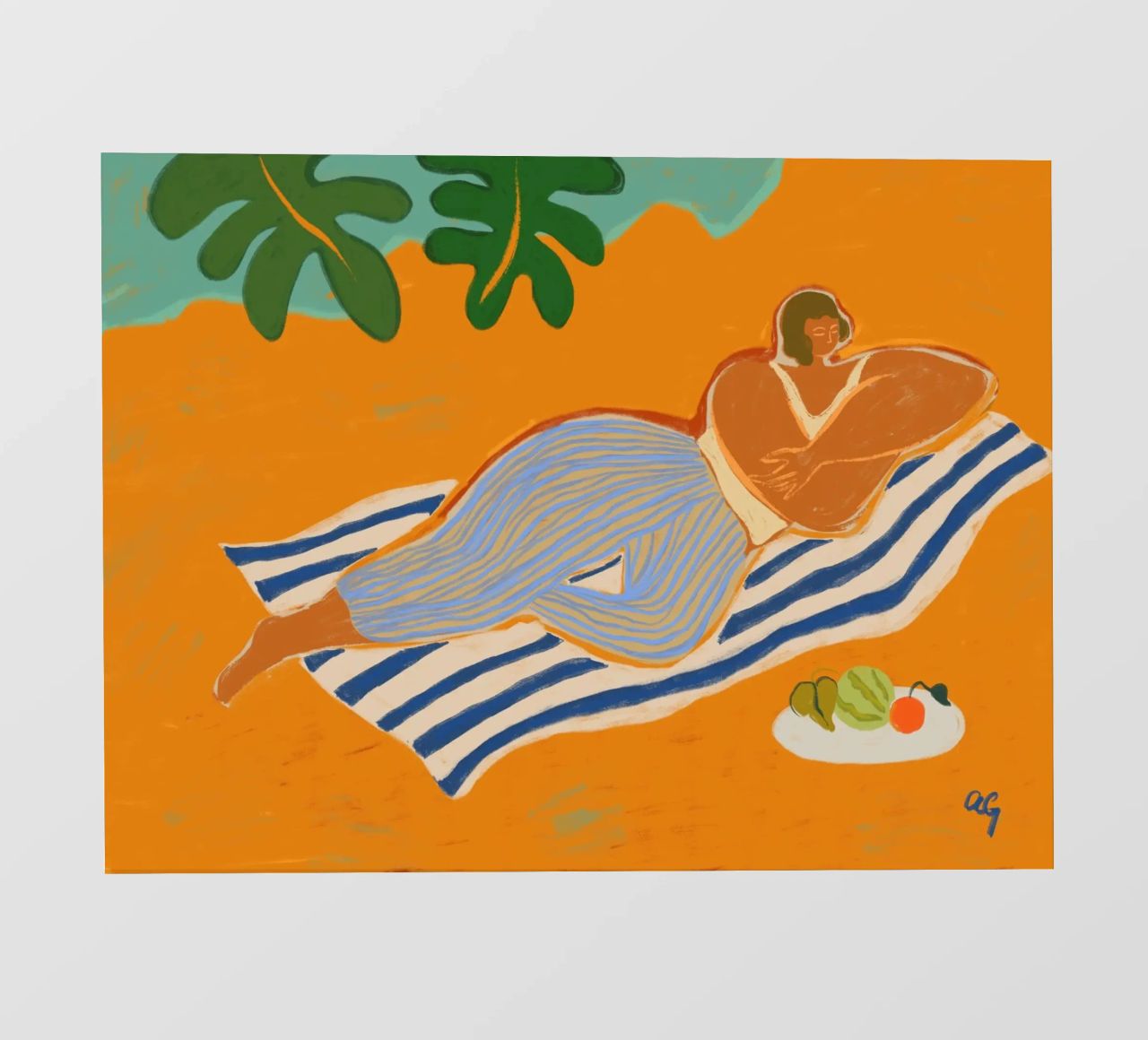 Una giornata in spiaggia telo in pvc da Arty Guava