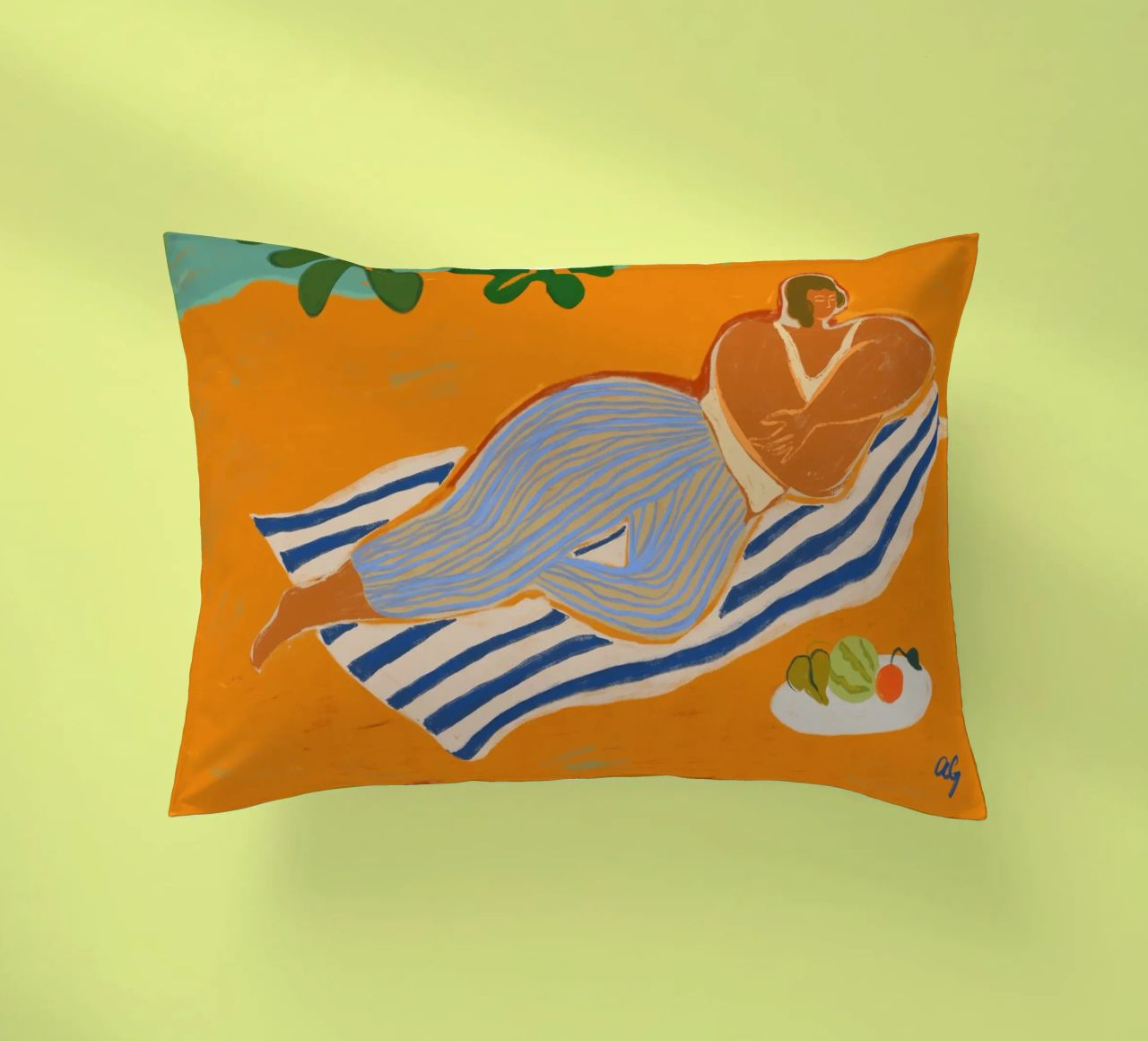 Una giornata in spiaggia cuscino da Arty Guava