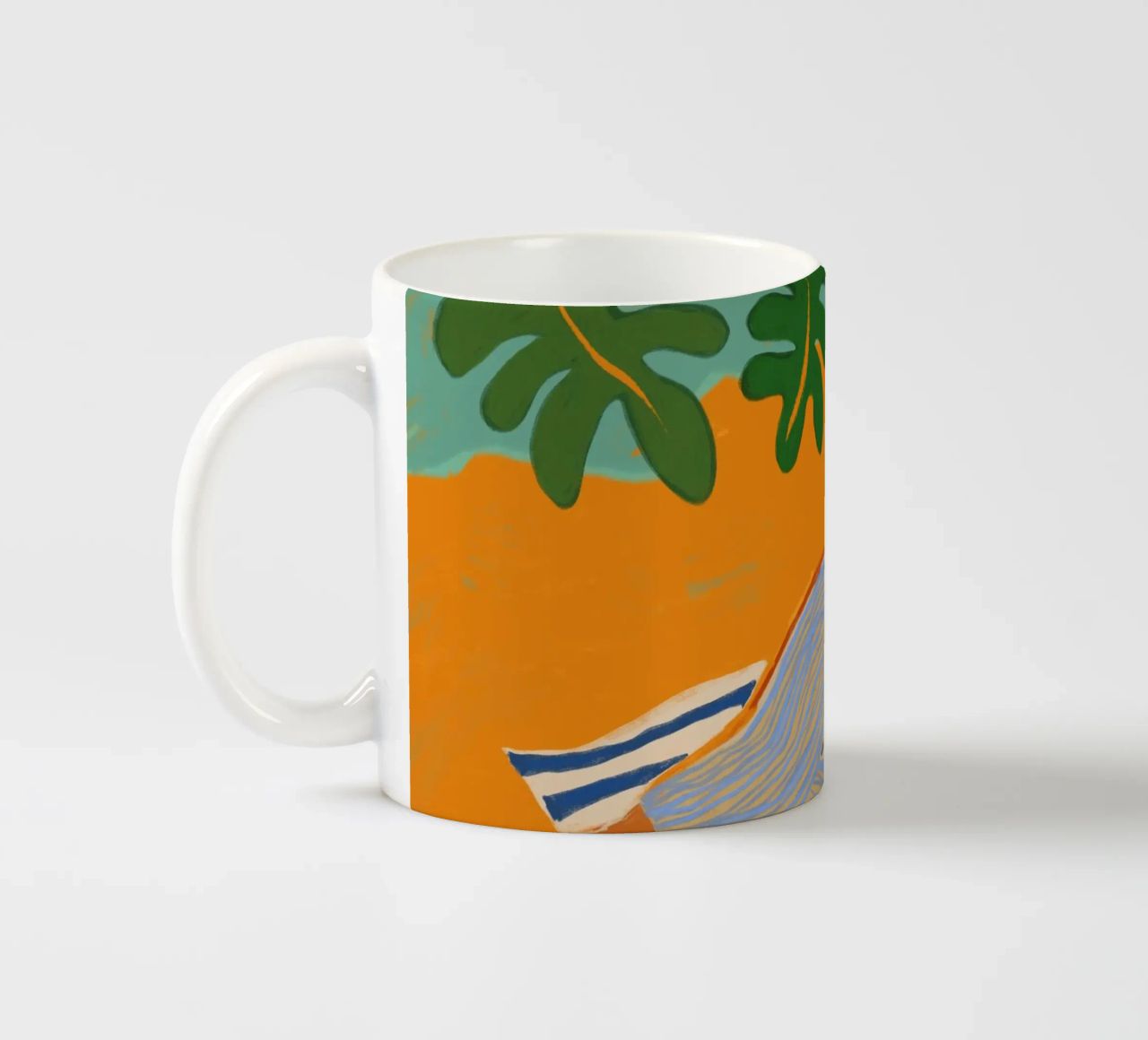 Una giornata in spiaggia tazza in ceramica da Arty Guava
