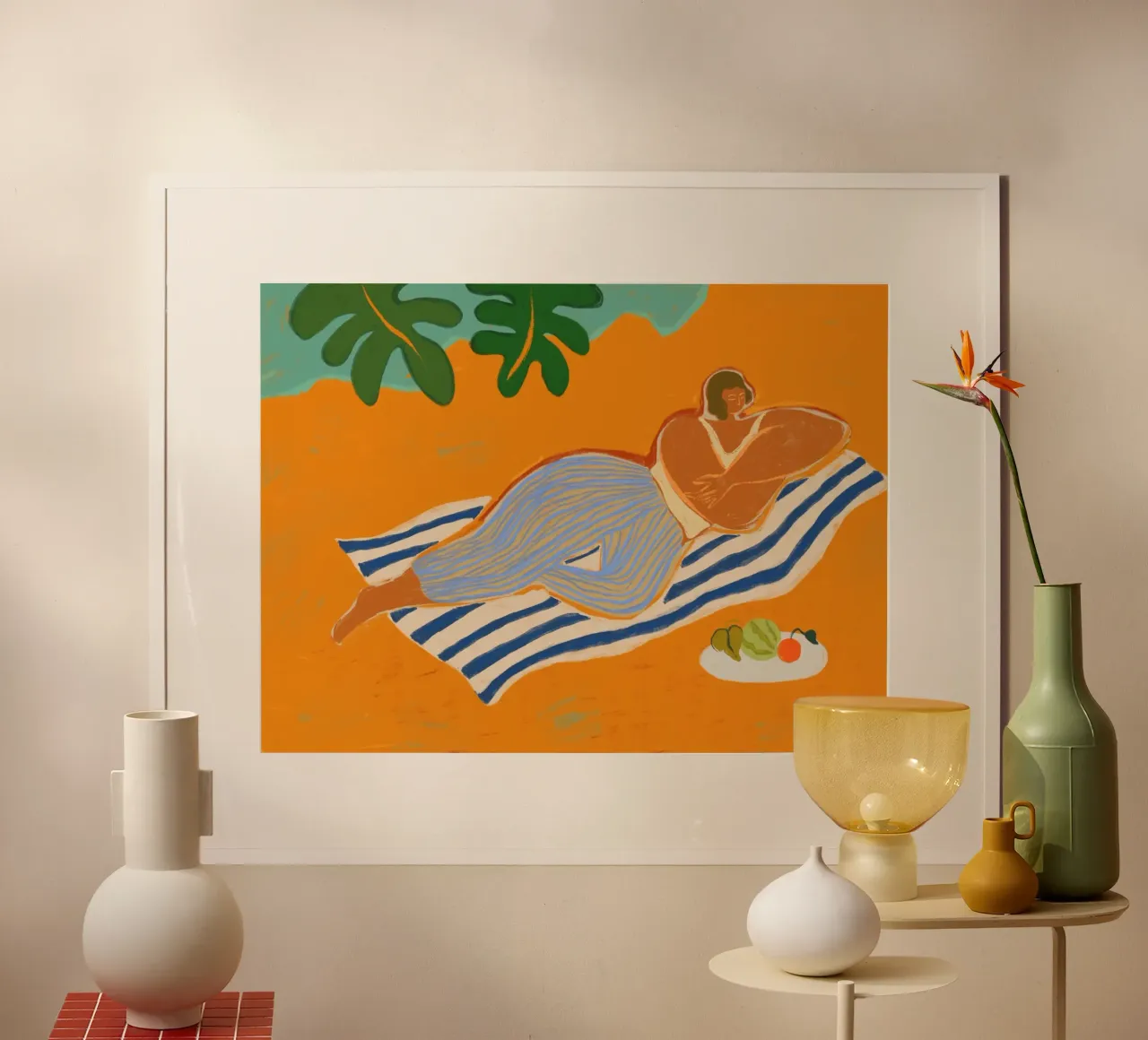 Una giornata in spiaggia carta hahnemühle da Arty Guava
