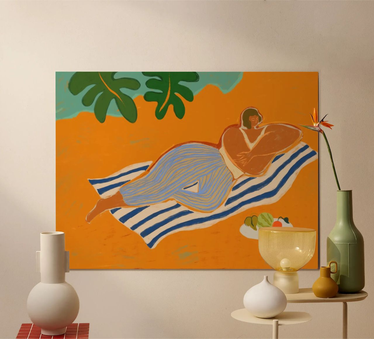 Una giornata in spiaggia carta hahnemühle da Arty Guava