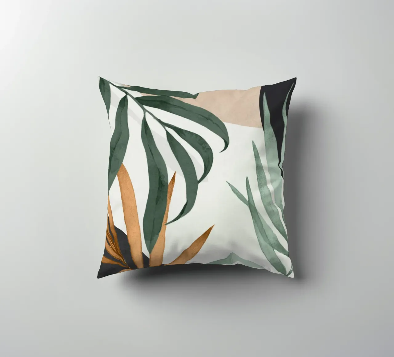 Arte astratta minimale Foglie tropicali 16 cuscino da ThingDesign