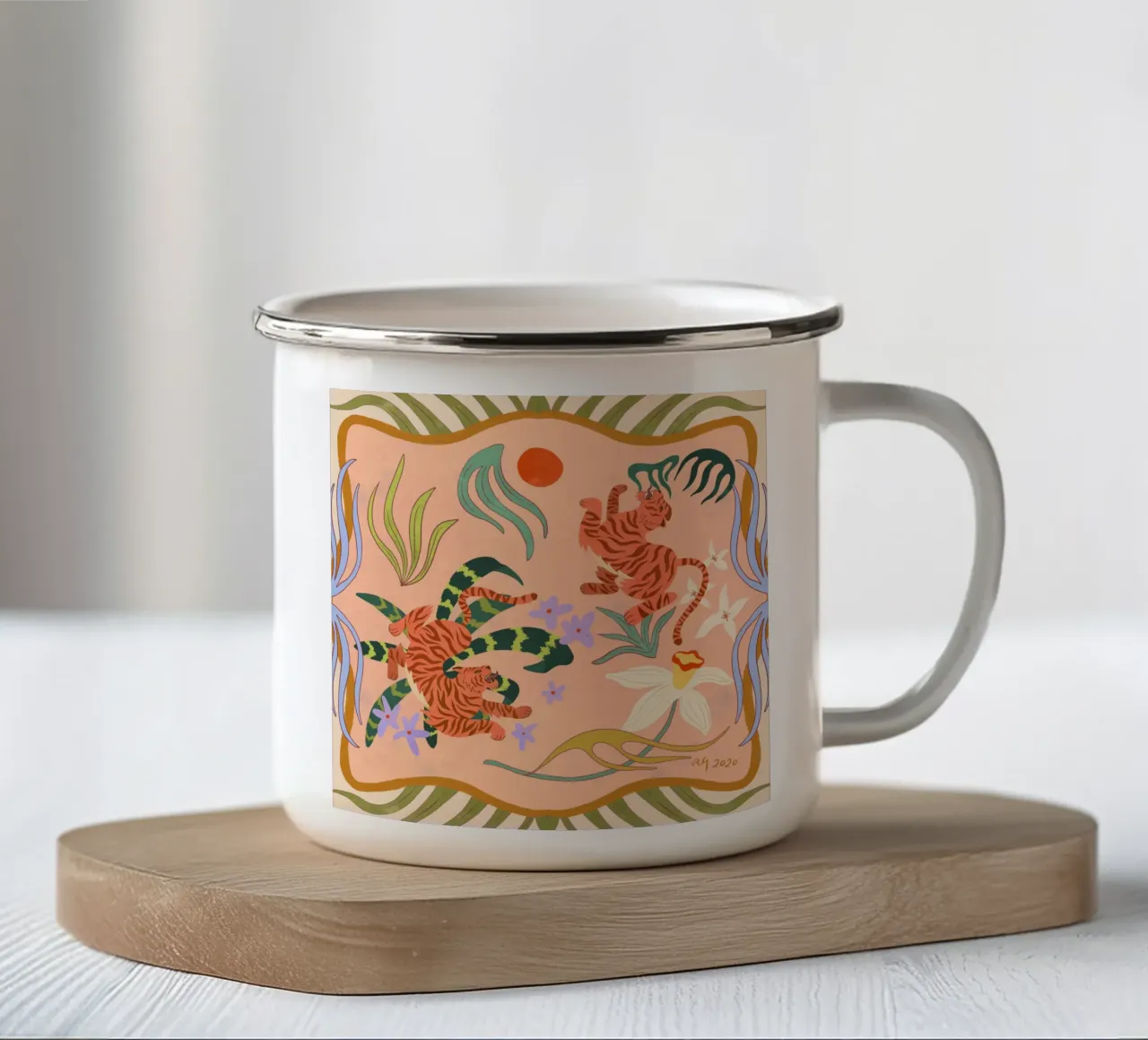 Tempo di gioco tazza in smalto da Arty Guava