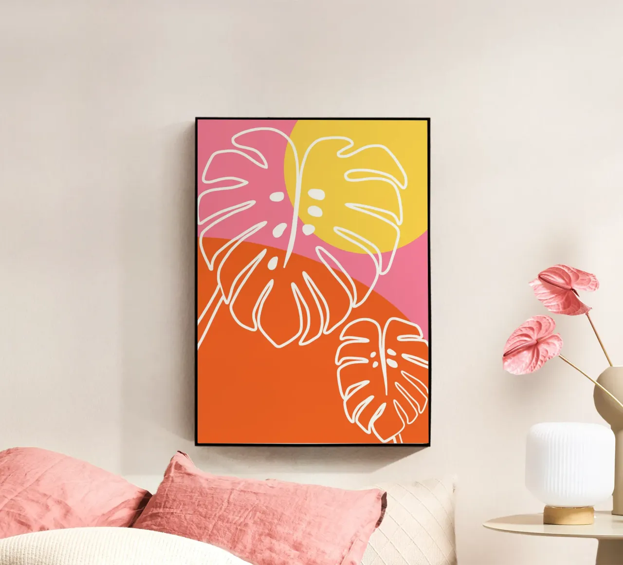 Happy Monstera plexiglass da BAINAI KIDS