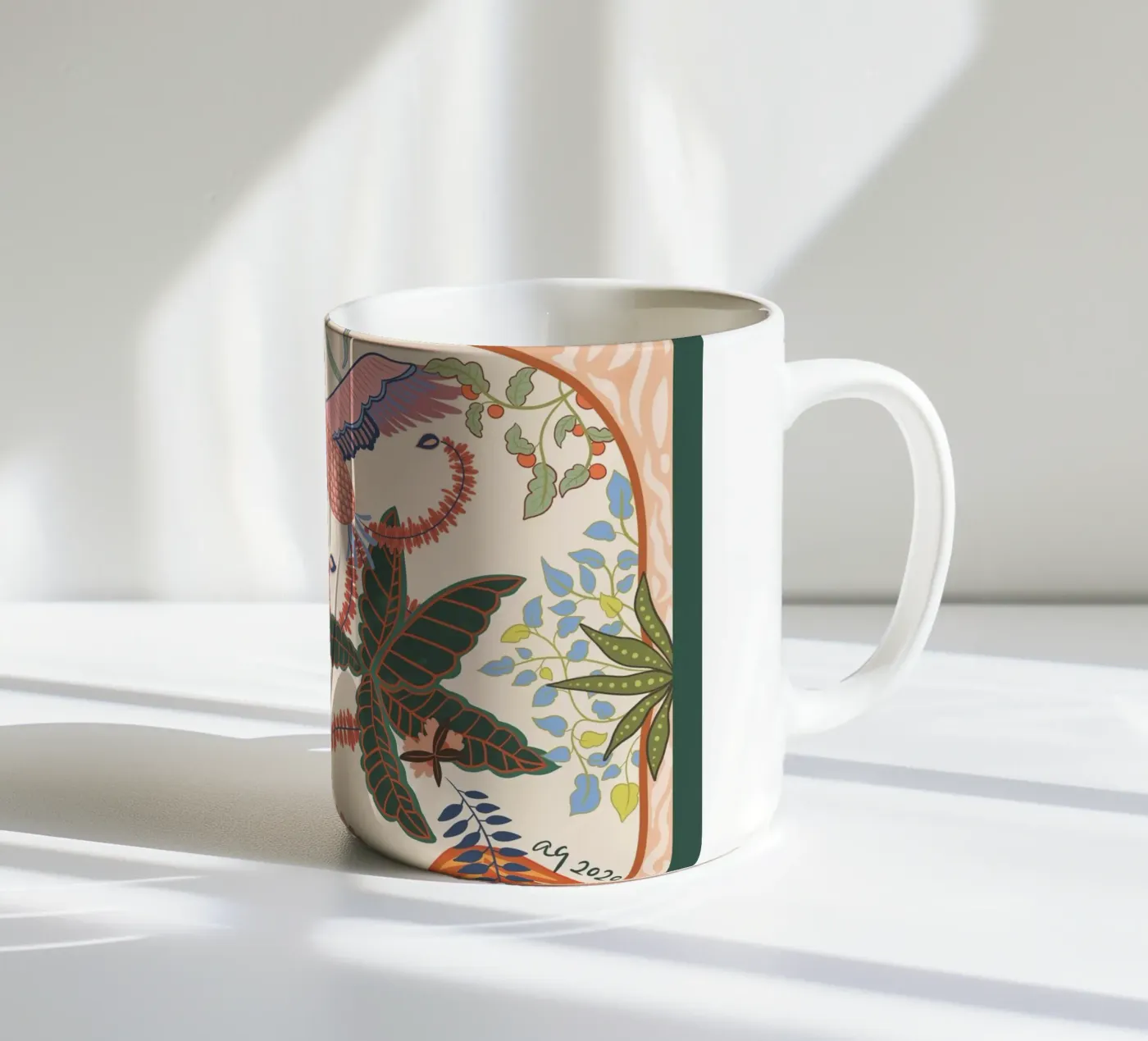Spring Flight ceramic mug by Arty Guava