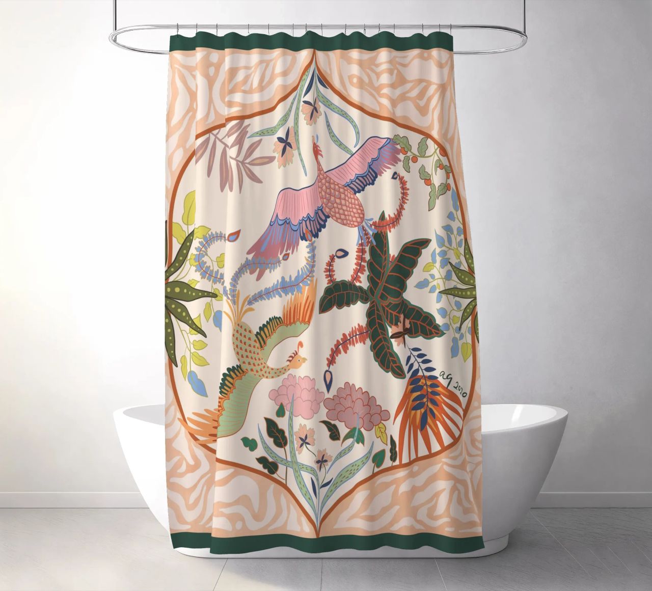 Vol de printemps rideau de douche de Arty Guava