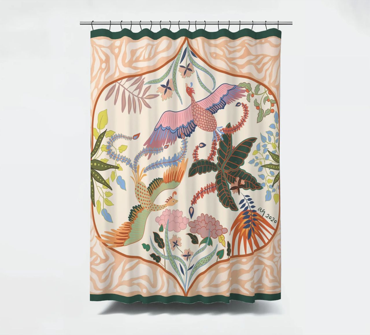 Vol de printemps rideau de douche de Arty Guava