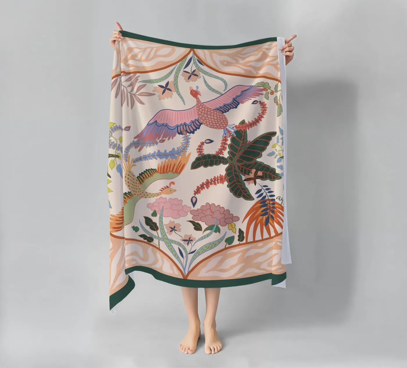Spring Flight beach towel by Arty Guava