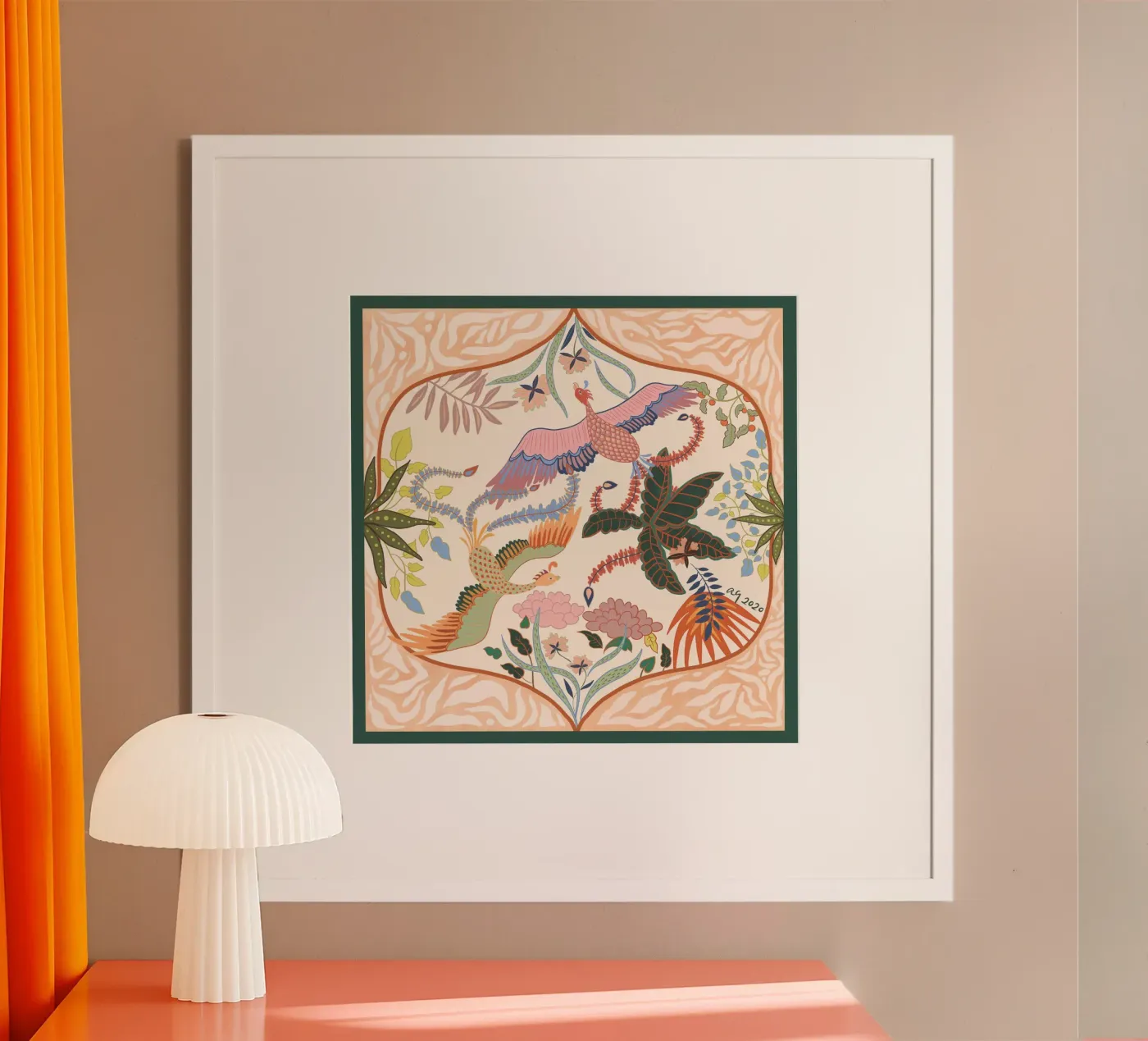 Frühlingsflug Poster von Arty Guava