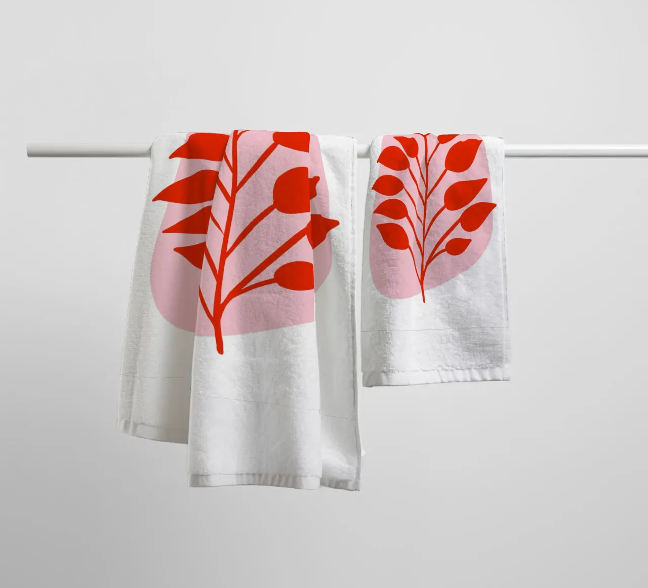 Palmen Blatt in rosarot asciugamano da bagno da BAINAI KIDS