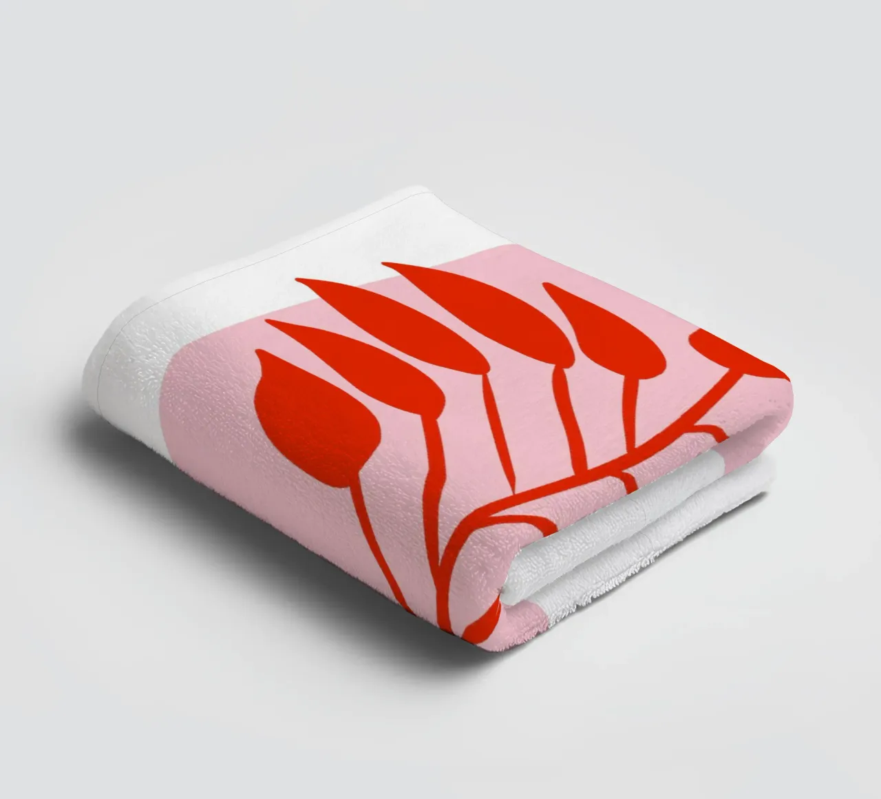 Palmen Blatt in rosarot asciugamano da bagno da BAINAI KIDS