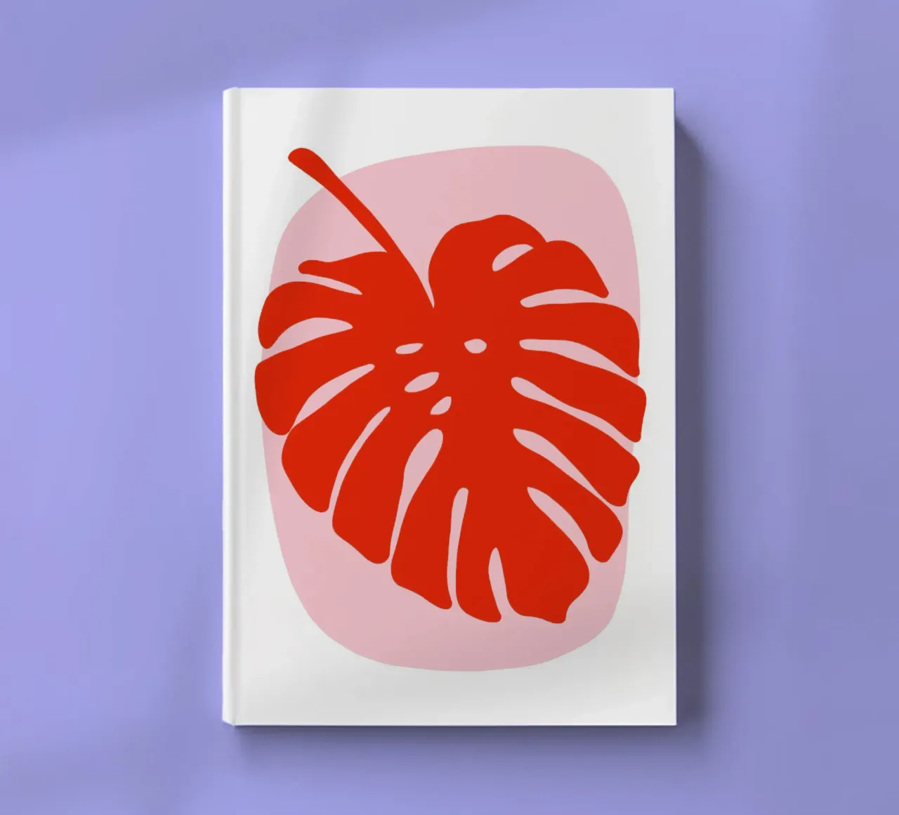 Monstera Blatt in rosarot notebook by BAINAI KIDS