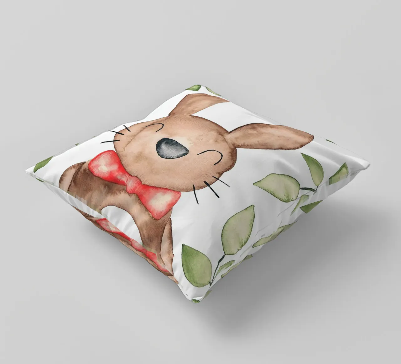Hase in Wasserfarbe cuscino da BAINAI KIDS