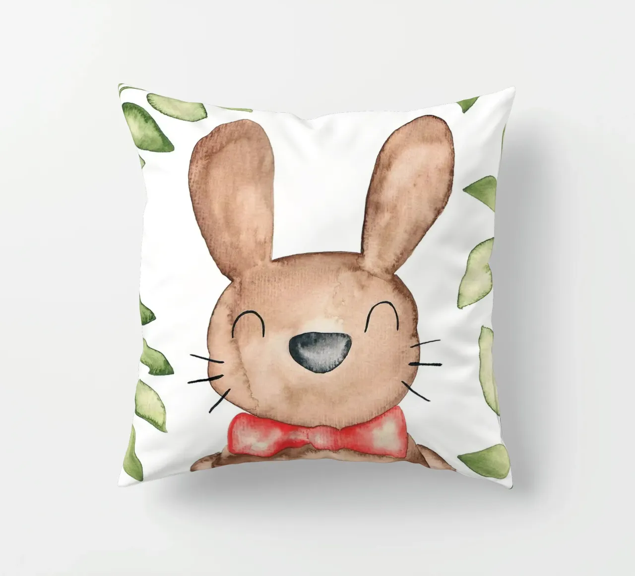 Hase in Wasserfarbe cuscino da BAINAI KIDS