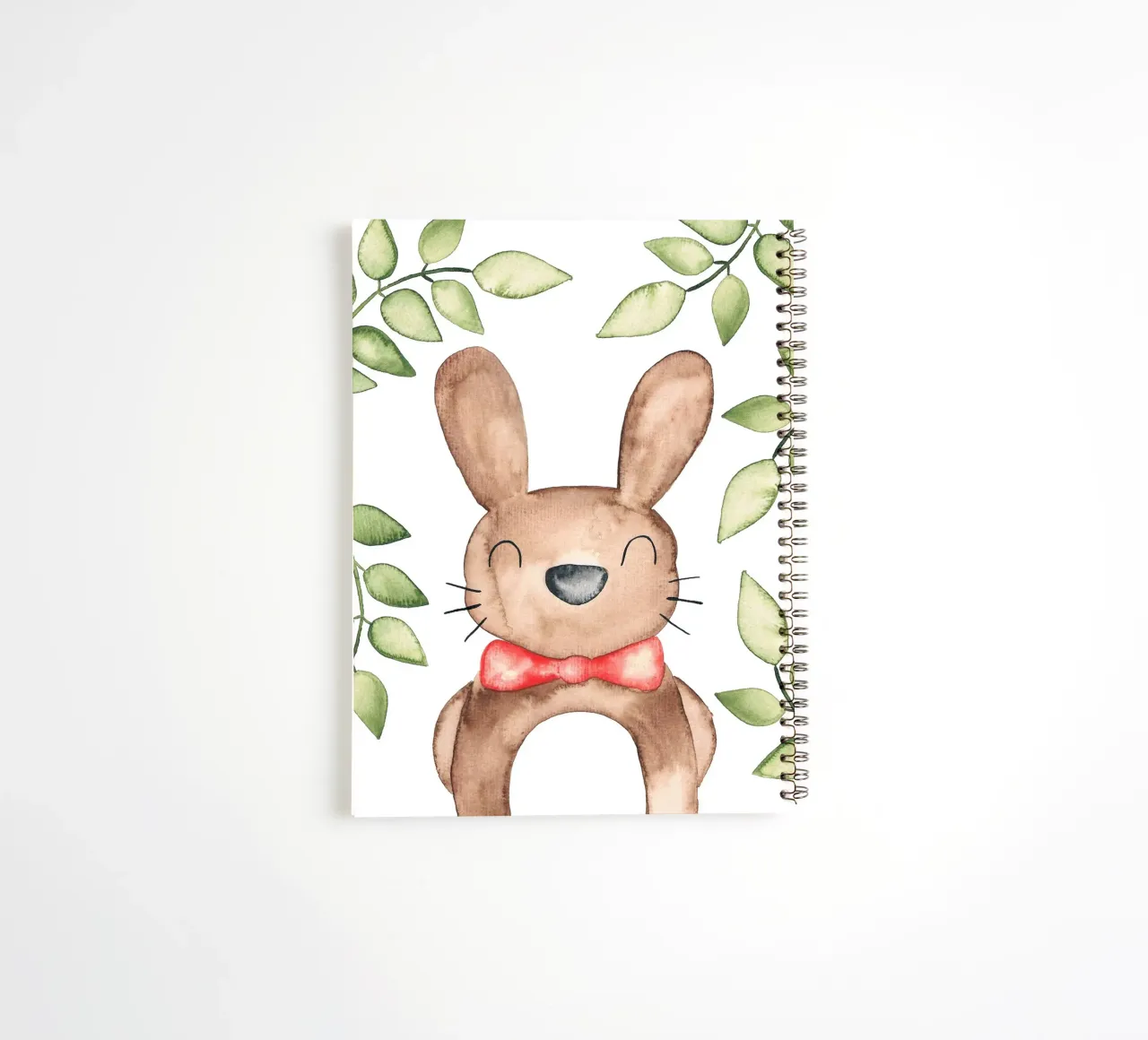 Hase in Wasserfarbe spiral notebook by BAINAI KIDS