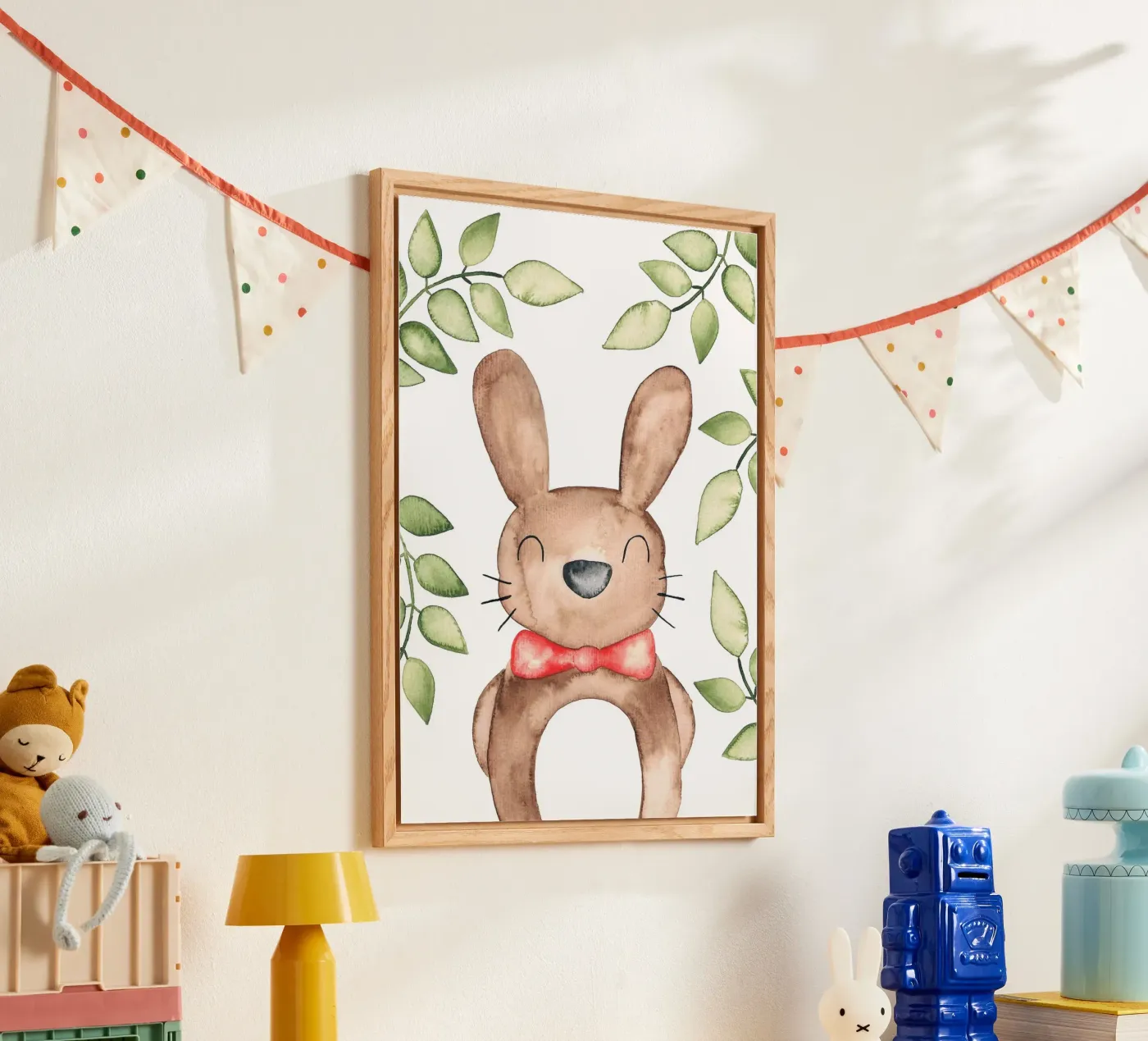 Hase in Wasserfarbe plexiglass da BAINAI KIDS