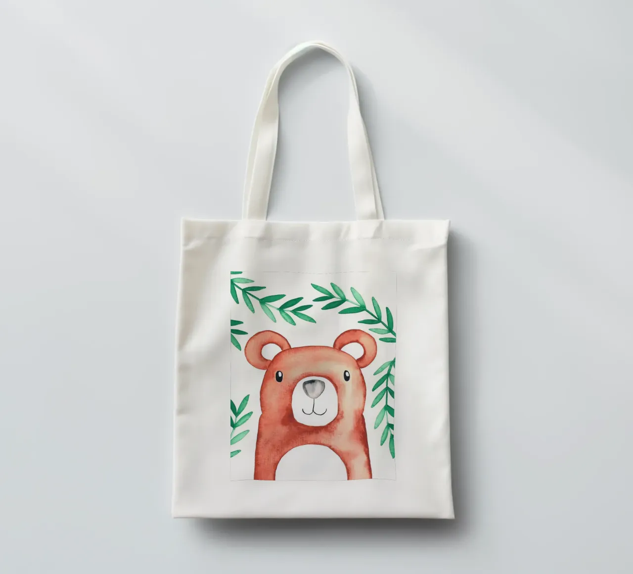 Kleiner Bär in Wasserfarbe tote bag de BAINAI KIDS