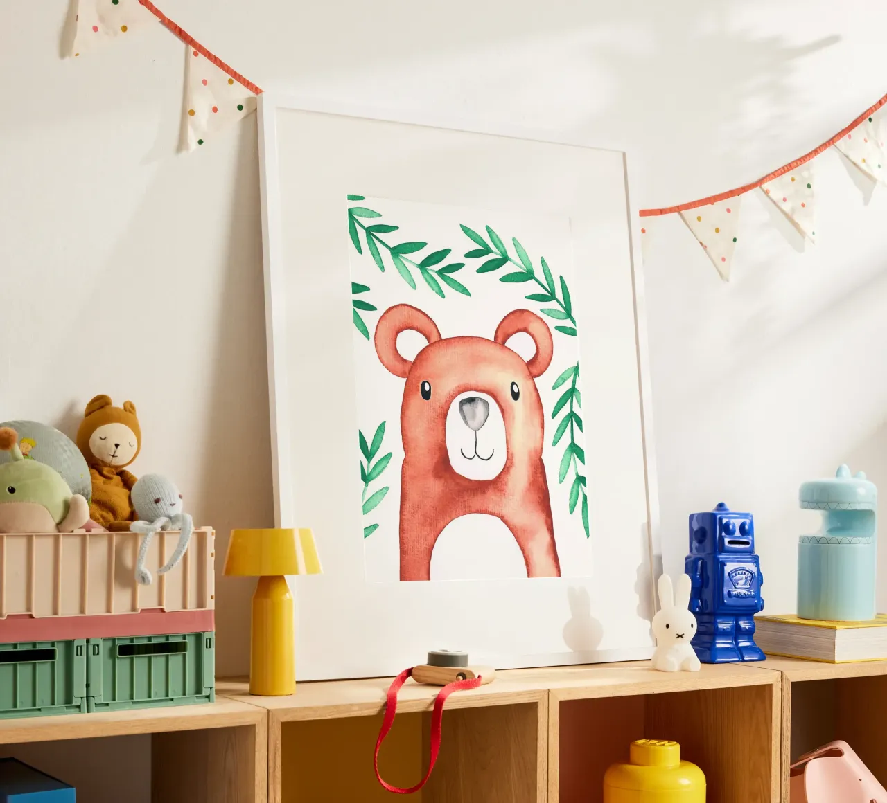 Kleiner Bär in Wasserfarbe carta hahnemühle da BAINAI KIDS