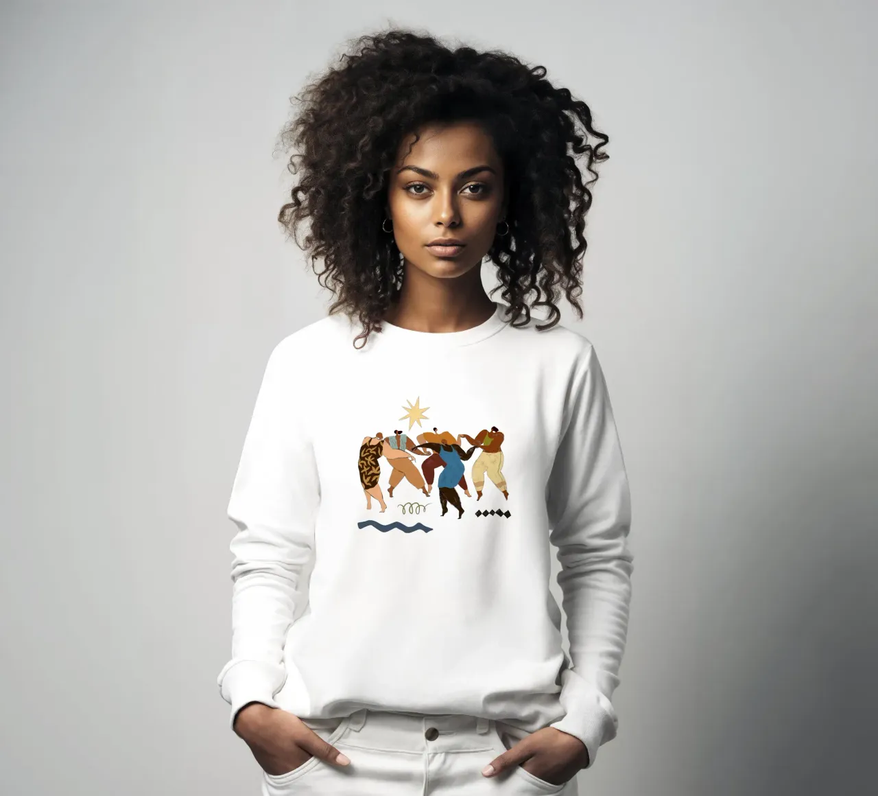 Round and Round sweatshirt by Arty Guava