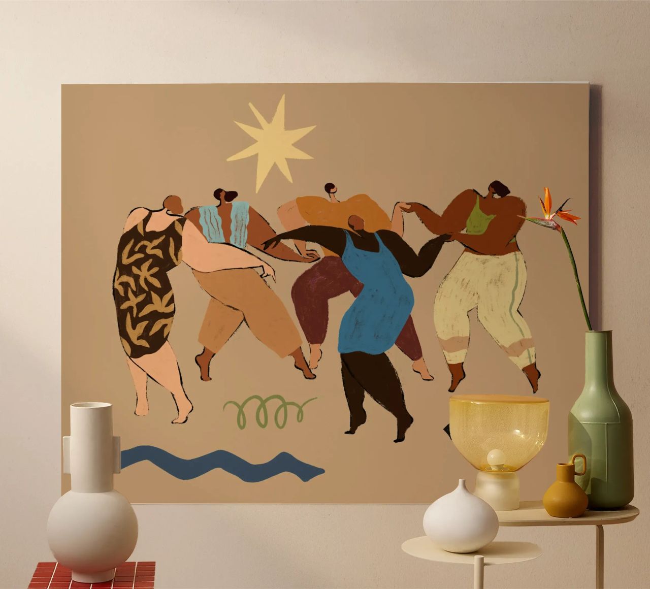 Round and Round canvas by Arty Guava