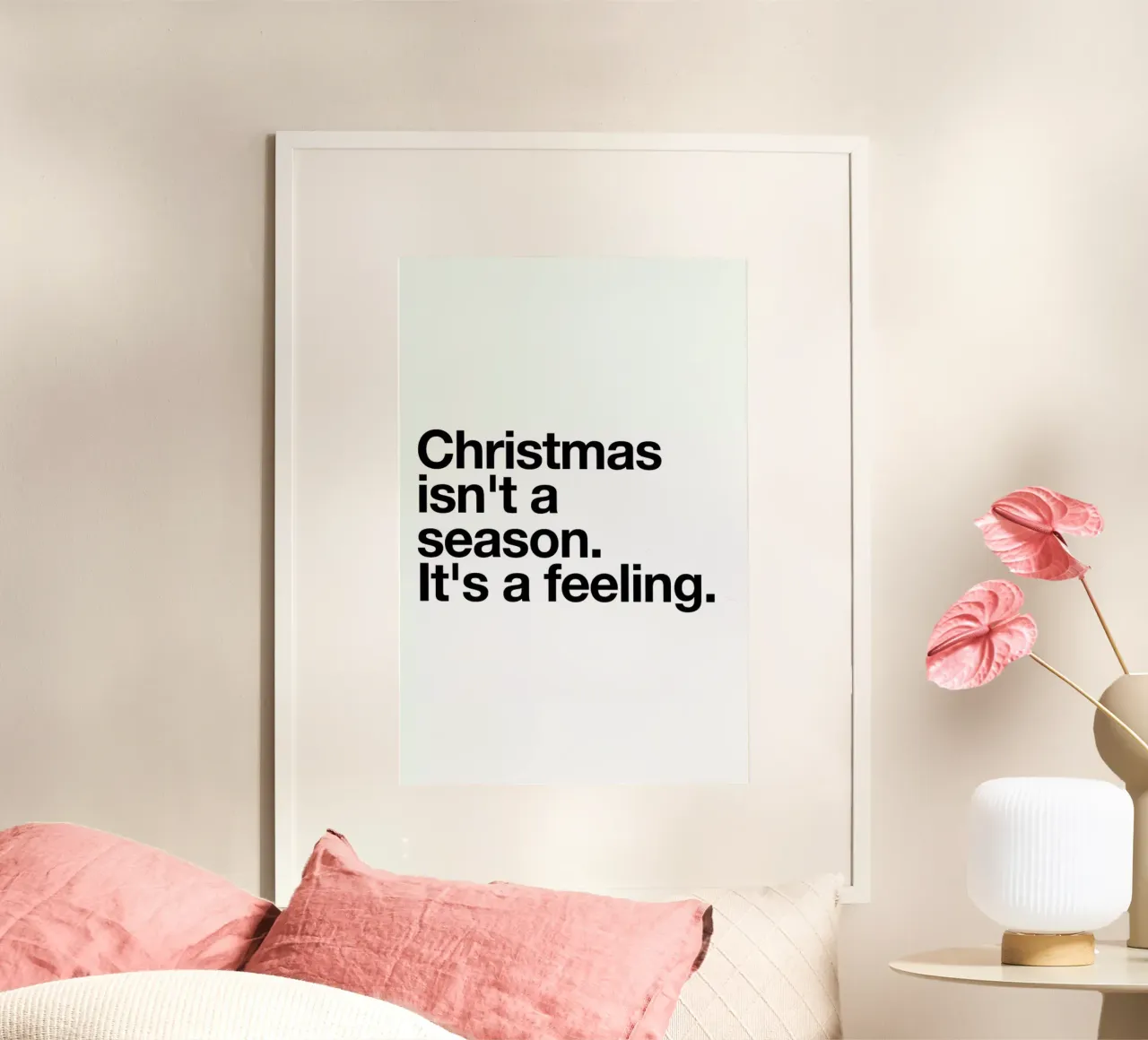 Feeling poster con telaio in alluminio da Mottos by Sinan Saydik
