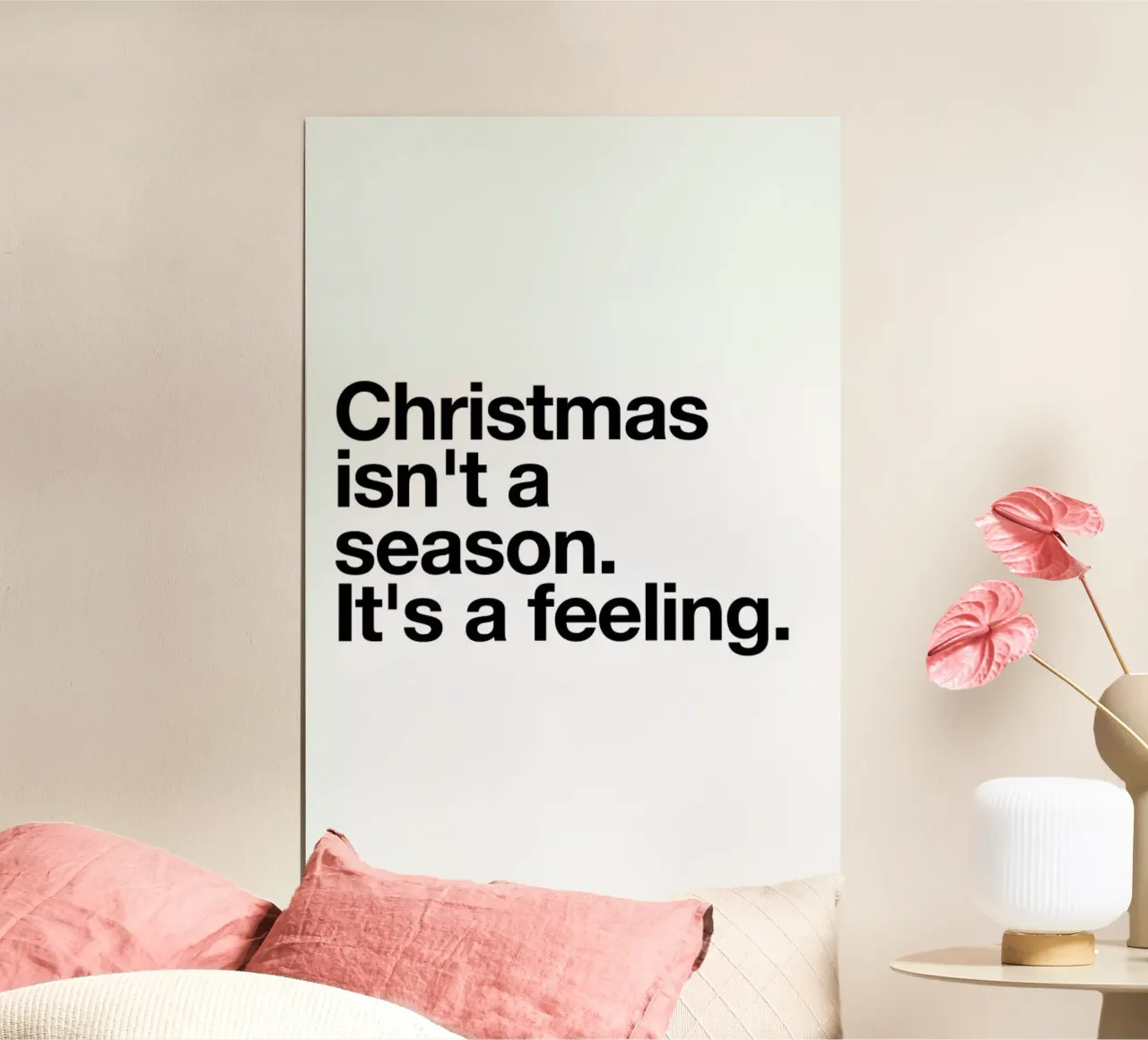 Feeling poster con telaio in alluminio da Mottos by Sinan Saydik
