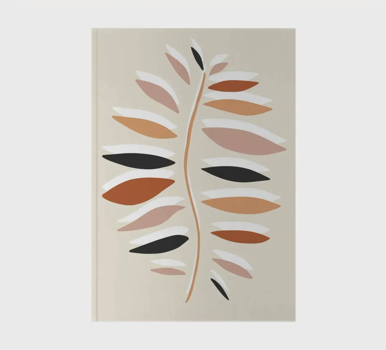 Mid century leaf notebook by BAINAI