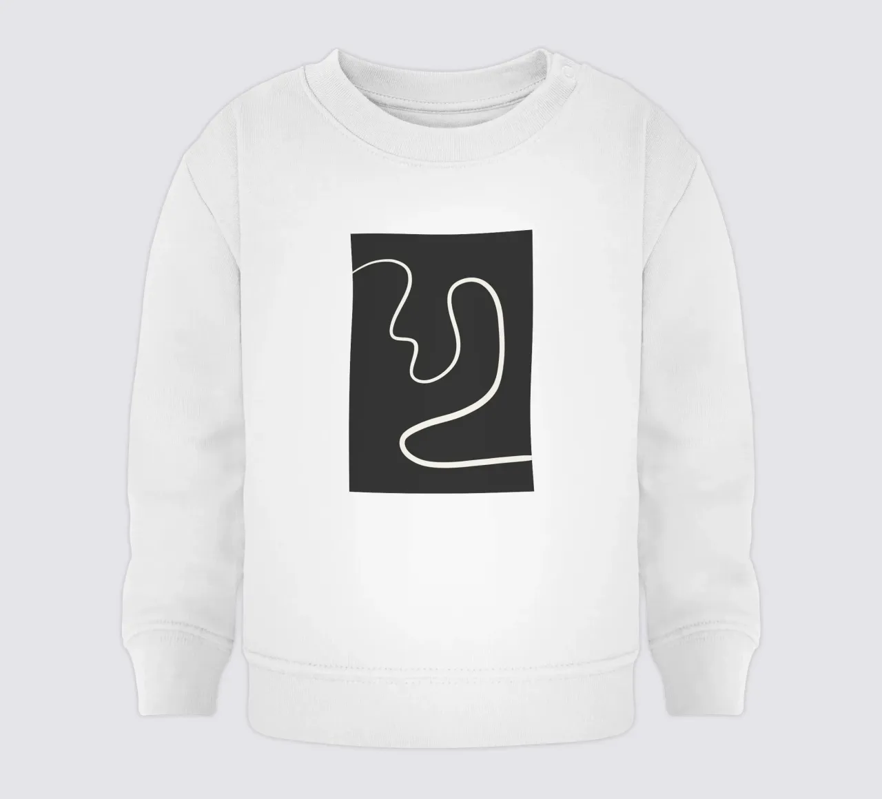 Abstract curve baby sweatshirt by BAINAI
