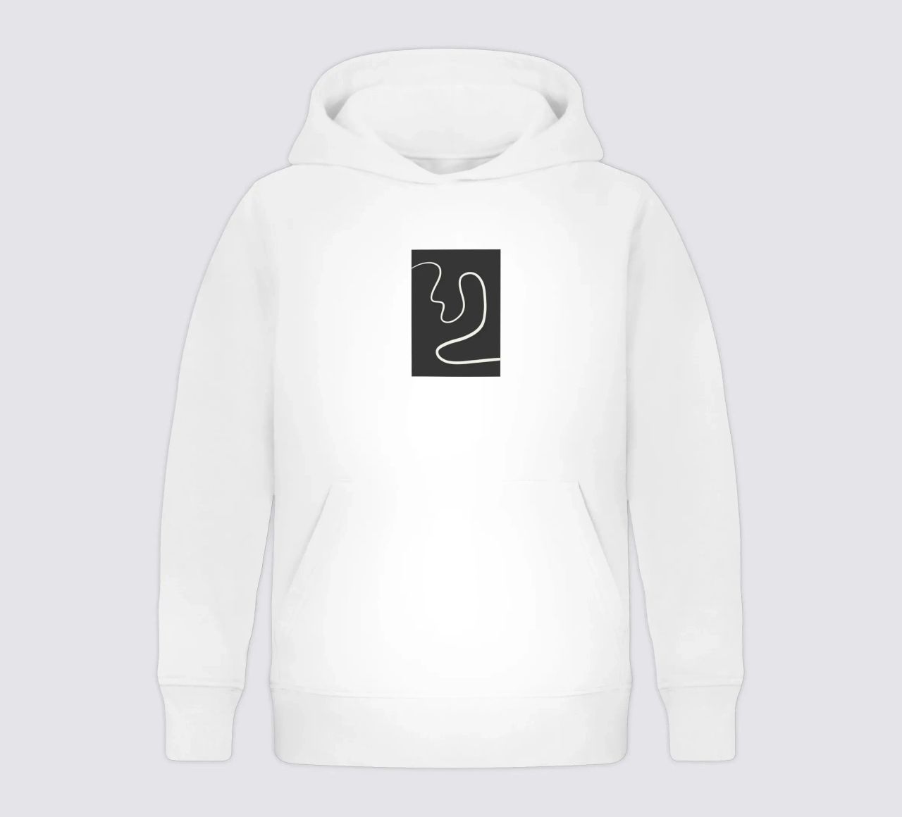 Abstract curve felpa bambino con cappuccio da BAINAI