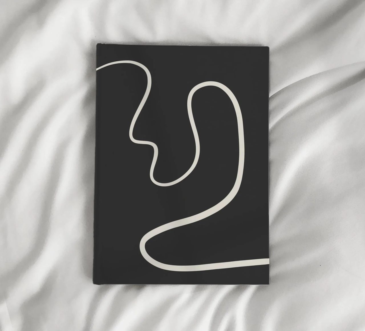 Abstract curve notebook by BAINAI